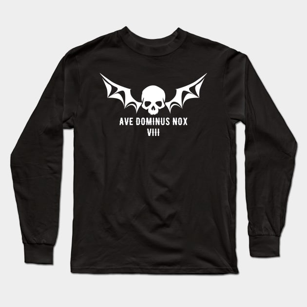 Night Lords Ave Dominus Nox Tabletop Wargaming and Miniatures Addict Long Sleeve T-Shirt by pixeptional